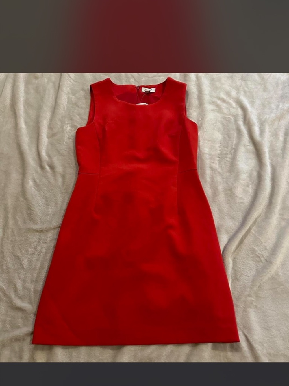 ON 34TH mini sheath dress in chili red